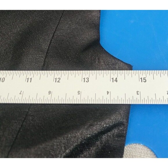 Armani Exchange Sz 0 NWT Black Shimmer Sleeveless Pleated Dress‎ w/ Pockets - Picture 11 of 11